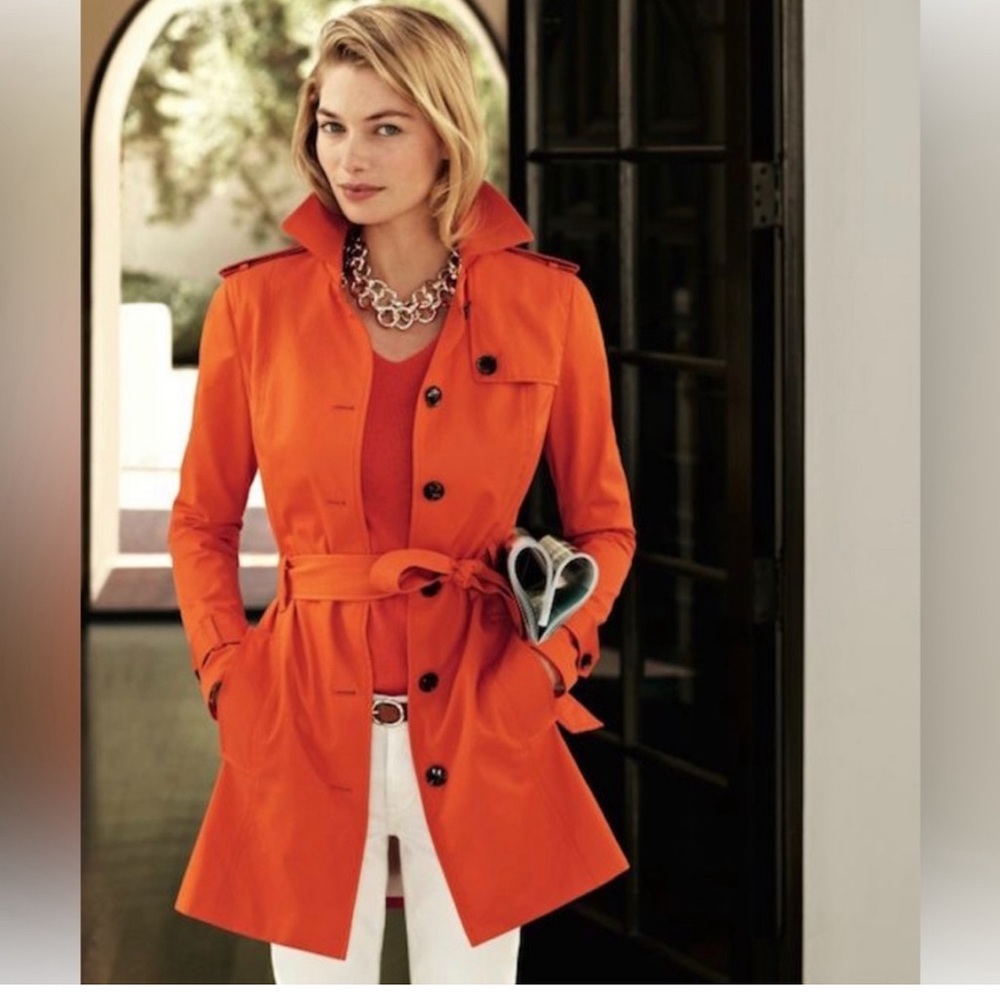 Banana Republic Orange Trench Coat
